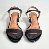 Vizzano 6291-900 Low Heel Sandal in Black Glitter