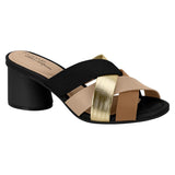 Modare 7179-107 Block Heel Slip-on Sandal in Black