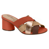 Modare 7179-107 Block Heel Slip-on Sandal in Terracotta