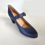 Modare 7377-106 Block Heel Mary-Jane Pump in Navy