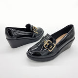 Modare 7383-103 Wedged Loafer in Black Patent