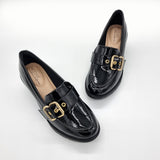 Modare 7383-103 Wedged Loafer in Black Patent