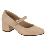 Modare 7388-102 Block Heel Mary-Jane Pump in Beige