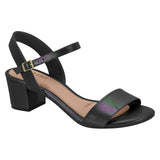 Beira Rio 8246-1176 Low Heel Sandal in Black