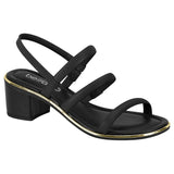 Beira Rio 8379-237 Block Heel Sandal in Black