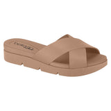 Beira Rio 8387-501 Slip-on Sandal in Nude Napa