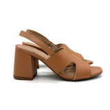 Beira Rio 8436-231 Block Heel Sandal in Camel