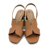 Beira Rio 8436-231 Block Heel Sandal in Camel