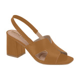 Beira Rio 8436-231 Block Heel Sandal in Camel