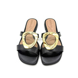 Beira Rio 8560-101 Slip-on Flat Sandal in Black