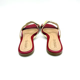 Beira Rio 8560-101 Slip-on Flat Sandal in Cherry