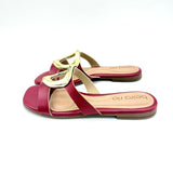 Beira Rio 8560-101 Slip-on Flat Sandal in Cherry