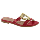 Beira Rio 8560-101 Slip-on Flat Sandal in Cherry