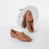 Vizzano 1351-105 Flat Loafer in Camel Napa
