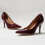 Vizzano 1184-1101 Pointy Toe Pump in Cocoa Patent
