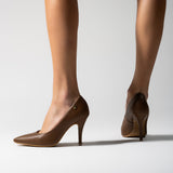 Vizzano 1184-1101 Pointy Toe Pump in Cappuccino Napa