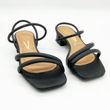 Vizzano 6454-108 Low Heel Sandal in Black