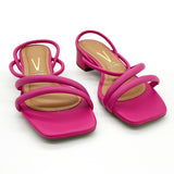 Vizzano 6454-108 Low Heel Sandal in Pink