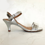 Beira Rio 8308-1530 Kitten Heel Sandal in Silver