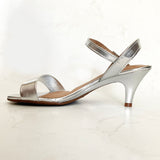 Beira Rio 8308-1530 Kitten Heel Sandal in Silver