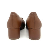 Modare 7340-133 Block Heel Pointy Toe Pump in Hazelnut Napa