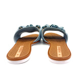 Moleca 5297-446 Ruffled Slip-on Sandal in Sky Blue