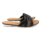 Moleca 5297-474 Slip-on Flat Sandal in Black
