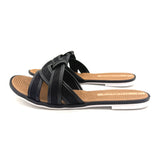 Moleca 5297-474 Slip-on Flat Sandal in Black