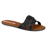 Moleca 5297-474 Slip-on Flat Sandal in Black