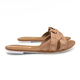 Moleca 5297-474 Slip-on Flat Sandal in Rose Gold Glow