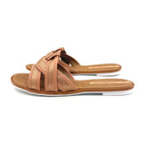 Moleca 5297-474 Slip-on Flat Sandal in Rose Gold Glow