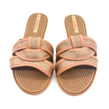 Moleca 5297-474 Slip-on Flat Sandal in Rose Gold Glow
