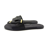 Moleca 5494-220 Slip-on Flat Sandal in Black