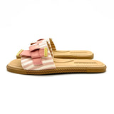 Moleca 5494-220 Slip-on Flat Sandal in Multi Rosa