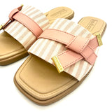 Moleca 5494-220 Slip-on Flat Sandal in Multi Rosa