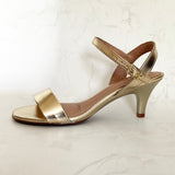 Beira Rio 8308-1530 Kitten Heel Sandal in Gold