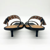Vizzano 6518-103 Kitten Heel Mule in Black Patent