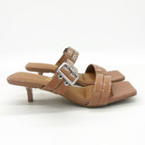 Vizzano 6518-103 Kitten Heel Mule in Nude Patent