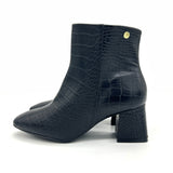 Vizzano 3098-100 Block Heel Boot in Black Croc