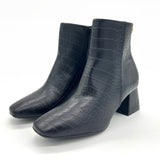 Vizzano 3098-100 Block Heel Boot in Black Croc