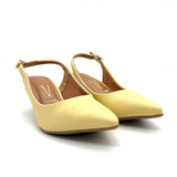 Vizzano 1122-806 Kitten Heel Slingback in Butter Napa