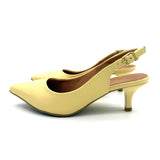 Vizzano 1122-806 Kitten Heel Slingback in Butter Napa