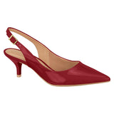 Vizzano 1122-806 Kitten Heel Slingback in Cherry Patent