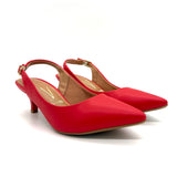 Vizzano 1122-806 Kitten Heel Slingback in Ruby Red Napa