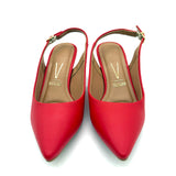 Vizzano 1122-806 Kitten Heel Slingback in Ruby Red Napa