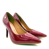 Vizzano 1184-1101 Pointy Toe Pump in Cherry Patent