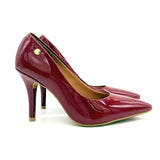 Vizzano 1184-1101 Pointy Toe Pump in Cherry Patent