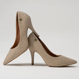 Vizzano 1184-1101 Pointy Toe Pump in Gold Glitter