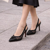 Vizzano 1184-1802 Pointy Toe Slingback Pump in Black