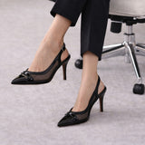 Vizzano 1184-1802 Pointy Toe Slingback Pump in Black